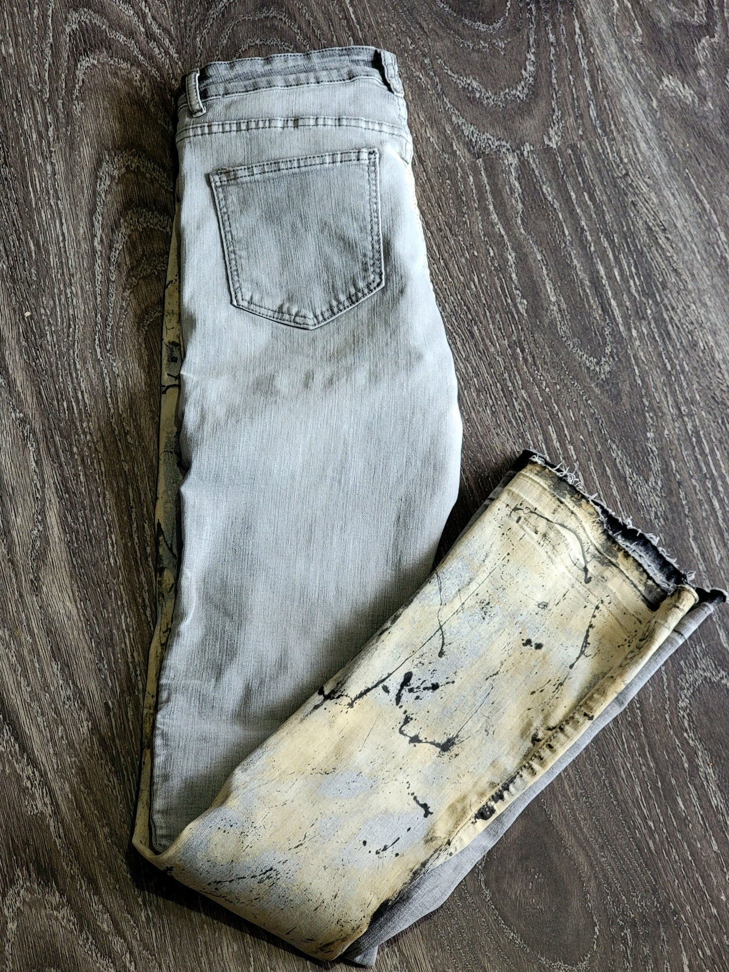 Sin in peace "Canvas" Stacked Jeans (1 of 1)