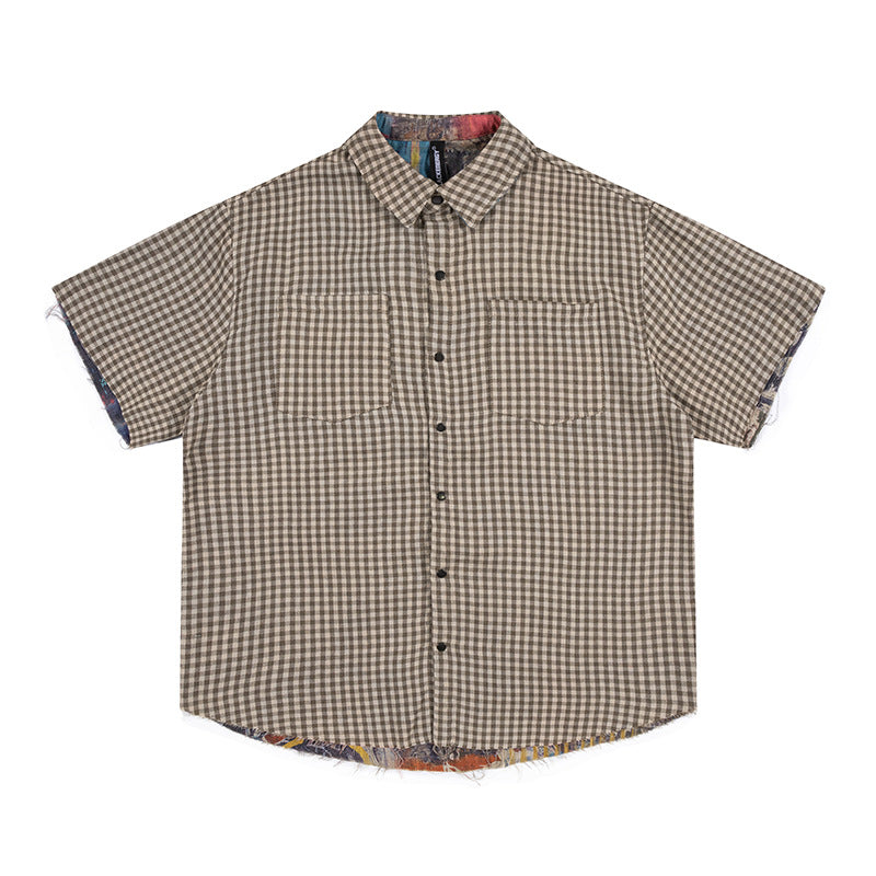 Plaid Double-sided Graffiti tee