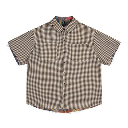 Plaid Double-sided Graffiti tee