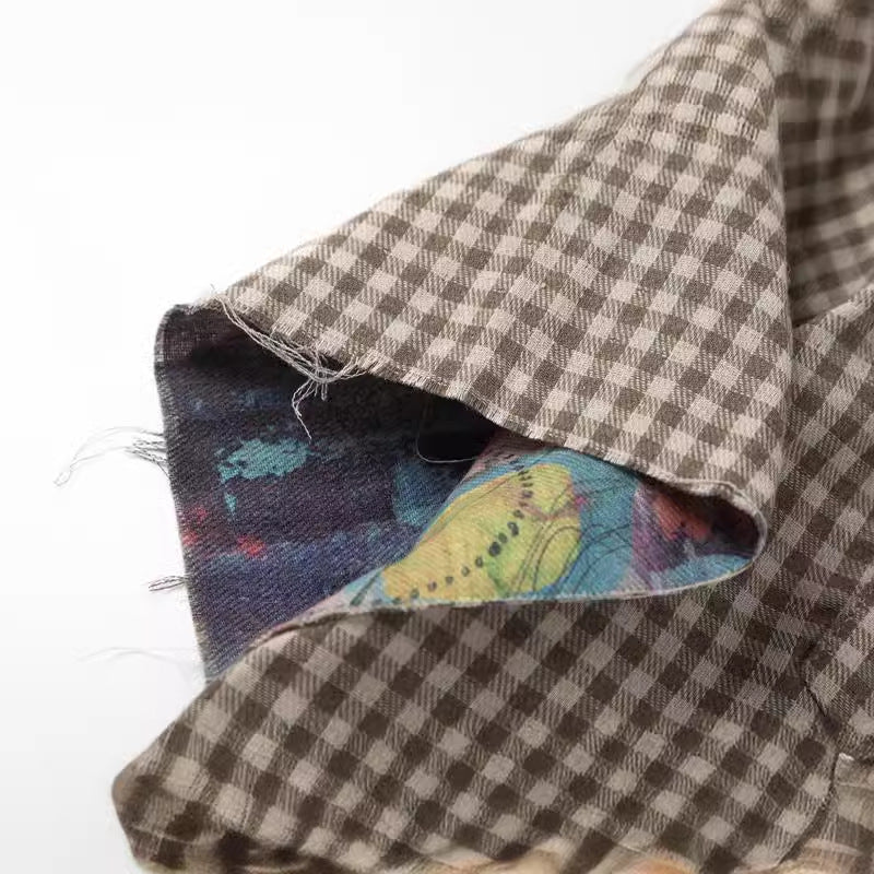 Plaid Double-sided Graffiti tee