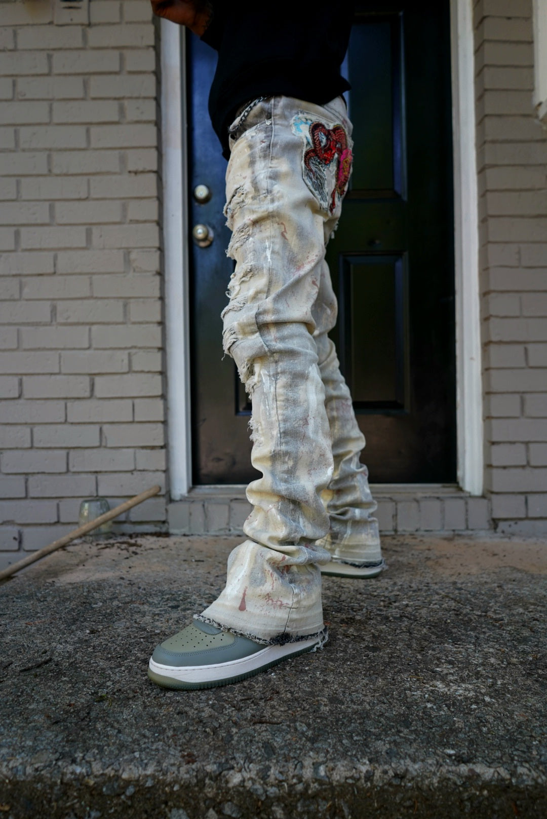 Sin in peace Dungeon dragon "Stacked Denim" (custom 1 of 1) skinny fit, true to size