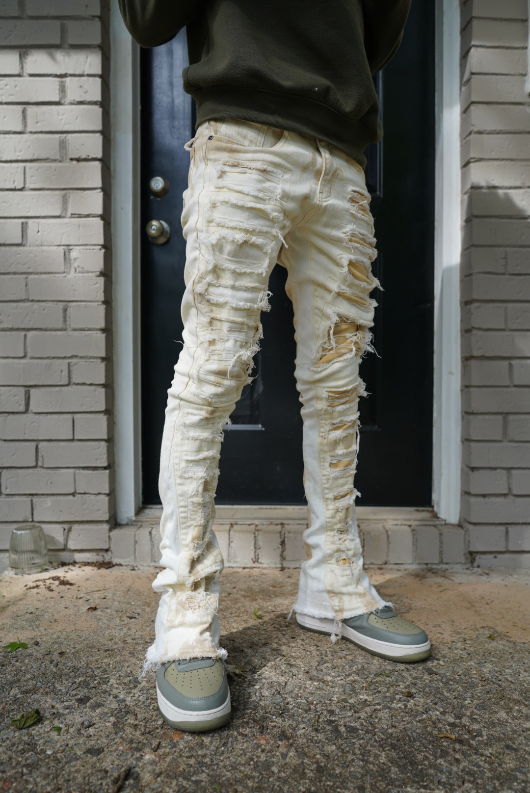 Sin in peace "Milky Way" Stacked  Denim (1 Of 1) handcrafted