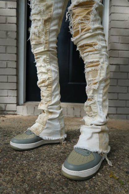 Sin in peace "Milky Way" Stacked  Denim (1 Of 1) handcrafted